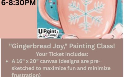 “Gingerbread Joy,” Painting Class!