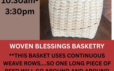 Continuous Weave Basket with Mountain Swing Handle