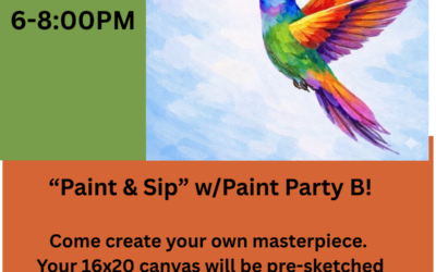 Springtime Hummingbird Painting Class